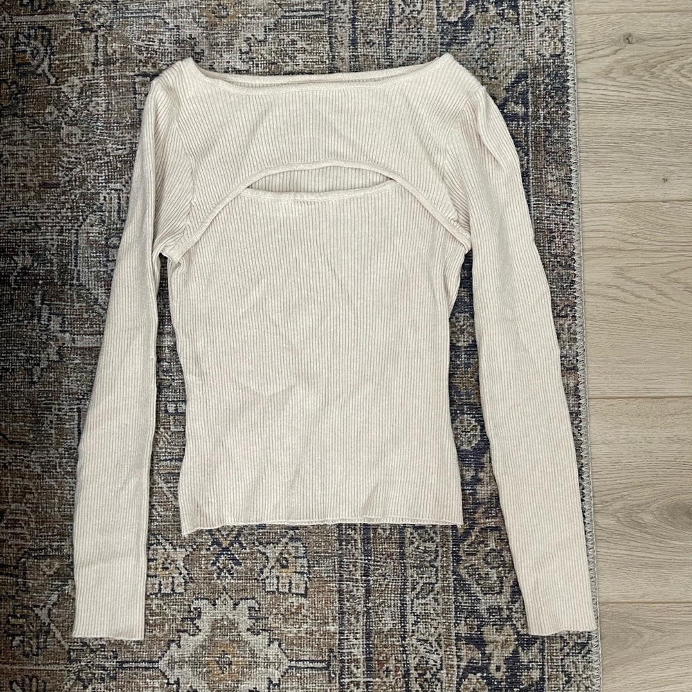 Elegant Cream Women's Top